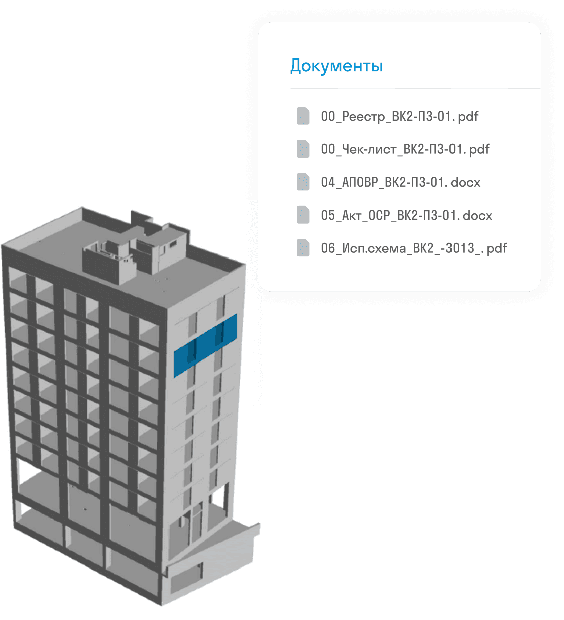 Прикрепите документы с файлового сервера или из BIM360 к модели Связь документов с элементами BIM-модели
